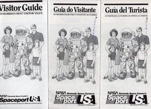Folletos ESPACIO (198X) NASA: "Guía del Visitante/Guía (Inglés Español Portugués) - Imagen 1 de 1