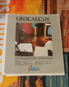 GEOCalc 128 (Berkeley 1986) Carpeta + Manual (Commodore) ALEMÁN SIN SOFTWARE - Imagen 1 de 3