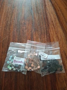THREE PACKS OF HONEYCOMBE BEADS. - Picture 1 of 1