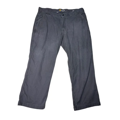 Pantalones de trabajo Carhartt relajados grises para hombre talla 42x28 Foto 1 de 4