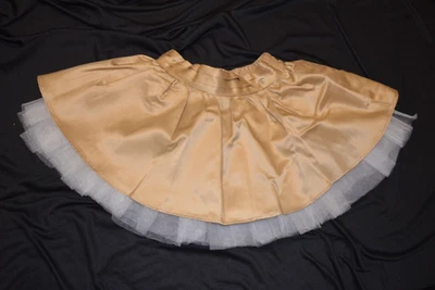 Gymboree HERMOSA FALDA GIRATORIA DE LUJO y cubierta de pañales y pinzas para el cabello doradas NUEVO CON ETIQUETAS 3T Foto 1 de 4