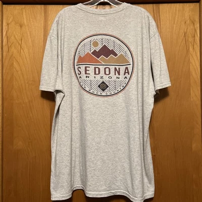 Sedona Arizona T 恤尺寸 XXL 浅灰色 Heather Red Rock Country — 第 1/4 张图片