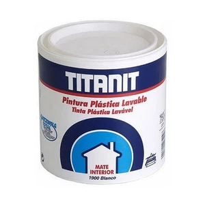 Pintura Titanlux Titanit 029190034 Techo Pared Lavable Blanco 750 ml Mate - Foto 1 di 1