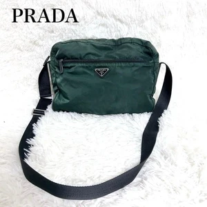Bolso Bandolera Prada Tessuto Nylon Caqui Triángulo Logo Cámara - Imagen 1 de 19