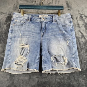 Camisas Torrid Denim First At Fit Mujer 10 Pantalones Cortos Desgastados Jean Rasgados Punk - Imagen 1 de 11
