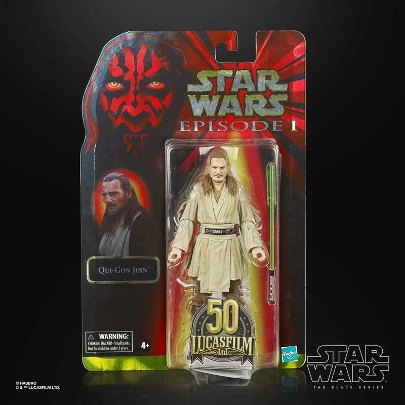STAR WARS BLACK SERIES - QUI GON JINN (LUCASFILM 1 50TH ANNIVERSARY) Neuf / New - Photo 1/1