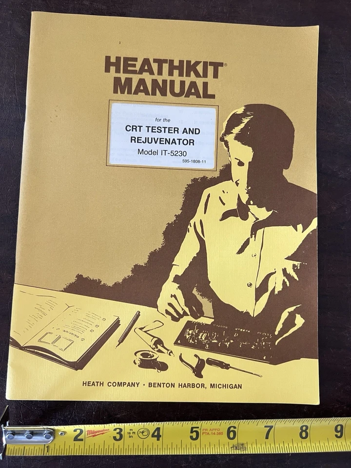 Probador y rejuvenecedor Heathkit CRT de colección manual original modelo IT-5230 Foto 1 de 1