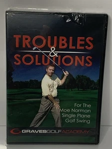 Troubles & Solutions for the Moe Norman Single Plane Golf Swing - NEW SEALED - Picture 1 of 4