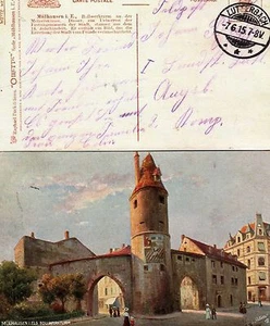 Bayern - Feldpostkarte 7.6.1915 auf AK Mühlhausen ( 23263 ) - Picture 1 of 1