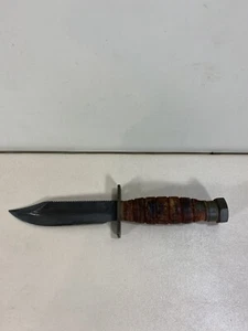 Ontario 2-86 Military Pilot's Knife with Leather Handle - Picture 1 of 11