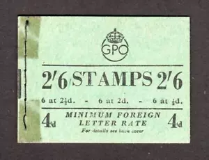 GEORGE VI 2/6 BOOKLET MAI 1951 Cat £55 - Bild 1 von 2