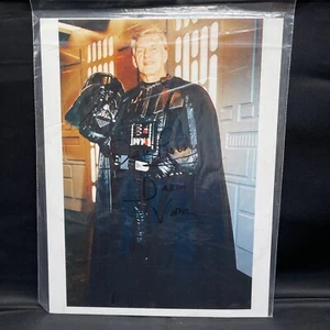 Star Wars Autographed 8.5"x11" Darth Vader Actor David Prowse Unmasked In Suit - Picture 1 of 2