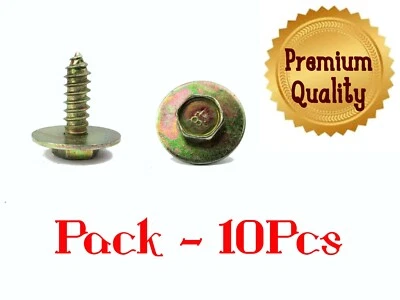 TOYOTA ENGINE SPLASH GUARD & MUDGUARD FASTENER 5MM METAL SCREW/WASHER CLIP x10 - image 1 of 4