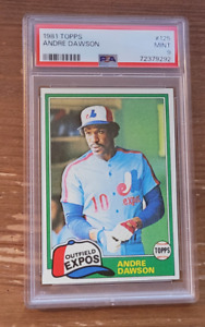 1981 Topps #125 Andre Dawson PSA 9 Montreal Expos (B)