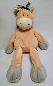 Animal Aventura Caballo Marrón Bronceado Gris Blanco Peluche Animal 16" 2014 Melena - Imagen 1 de 3