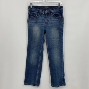 Silver Girls Garret Bootcut Jeans Casual Medium Blue Wash Size 12 Regular - Picture 1 of 8