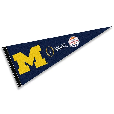 Michigan Team University Wolverines 12 in X 30 in 2022 CFP Semifinal Game Cover