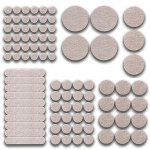 ALMOHADILLAS ADHESIVAS DE FIELTRO AUTOADHESIVAS PESTAÑAS REDONDAS CUADRADAS PROTECTORES DE MUEBLES DE PISO - Imagen 1 de 8