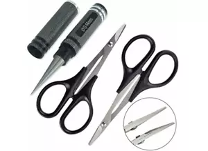 3Pack Reamer Curved Straight Scissors Tool Set for RC car etc Body - Picture 1 of 7