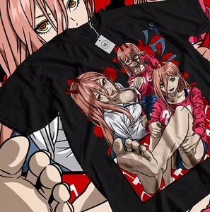 Chainsaw Man T-Shirt Devil Anime Japanese Manga Chainsaw Man Denji Power Shirt - Picture 1 of 8