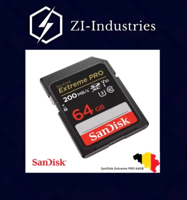 SanDisk Extreme PRO 64GB SDXC UHS-I Speicherkarte – NEU ohne OVP – 0619659188719 - Bild 1 von 4