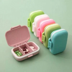 Portable Pill Organizer Box Case Grids Pill Box Weekly Tablet Storage Container - Picture 1 of 29