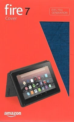 New Factory Sealed Amazon Fire 7 Tablet Cover Blue - Image 1 of 2