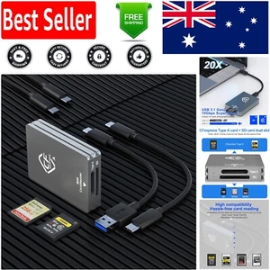 Versatile USB Type C & A CFexpress Type A/SD Card Reader - Fast 10Gbps Transfer - Picture 1 of 11