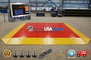 Pancake Floor Scale 5' x 6' Pallet Scale 32,000 lb Ramps Forklift Scale - Picture 1 of 10