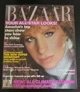 Harper's Bazaar Magazine November 1983 Issue. Barbara Streisand Pre-Owned - Picture 1 of 3