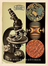 Vintage Zeiss Winkel Polarizing Microscope Original Manual 1954 German