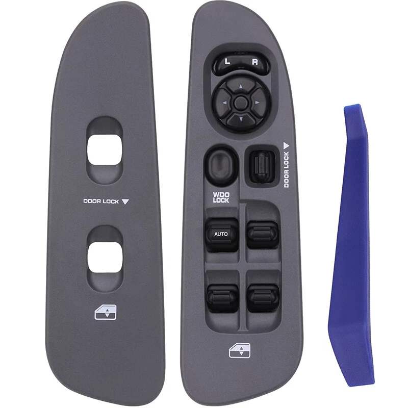 Window Control Switch +Gray Bezel 641-00653L for 02 - 09 Dodge Ram 1500-3500 3pc - Изображение 1 из 4