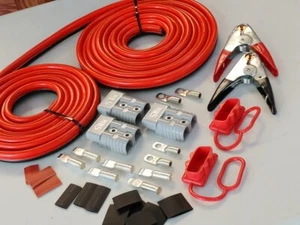 32ft DIY Winch Jump Booster Permanent ( or Non perm ) Quick Connect Trailer 1ga - Picture 1 of 8