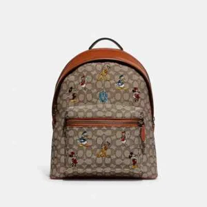 Coach X Disney Mickey & Friends Charter Backpack WDW 50th Anniversary. NewWTags - Picture 1 of 4