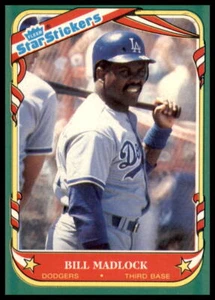 1987 Fleer Star Stickers #73 Bill Madlock - Picture 1 of 2