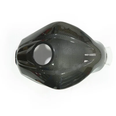 Carbon Fiber Black Fuel Gas Tank Cover Fairing For Kawasaki Ninja 300 2013-2017 - Image 1 of 4