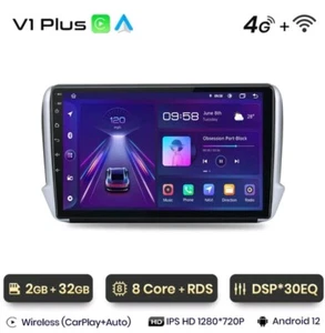 RADIO 2 DIN PARA PEUGEOT 208/2008 BLUETOOTH ANDROID WI-FI NAVEGADOR CARPLAY 4G - Imagen 1 de 8