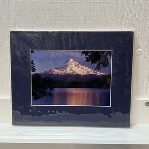 Foto mate firmada por Sherrill 8x10 Mt capucha lago perdido reflejo Alpenglow de colección - Imagen 1 de 4