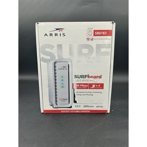White open box ARRIS SURFboard SB6183 Cable Modem 16x4 Channels DOCSIS 3.0 - Bild 1 von 9