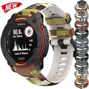 For Garmin Instinct 3 45mm/50mm Replacement Watch Strap Silicone Band Bracelet - Picture 1 of 64