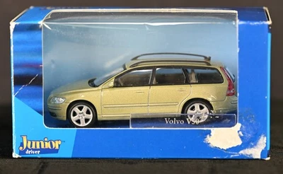Volvo V50 Station Wagon verde claro metálico 1:43 Diecast Junior Driver Hongwell - Imagem 1 de 4