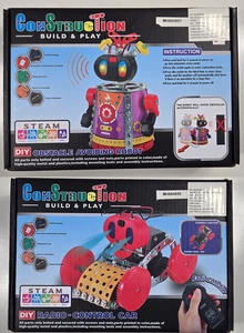 2x DIY Model Konstruktionskits Metalspielzeug inklusive Werkzeug und Elektronik - Bild 1 von 3