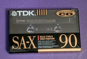 Neu SA-X 90 TDK Leerkassette Band IEC II / Typ II Hohe Position Hergestellt in Japan - Bild 1 von 5