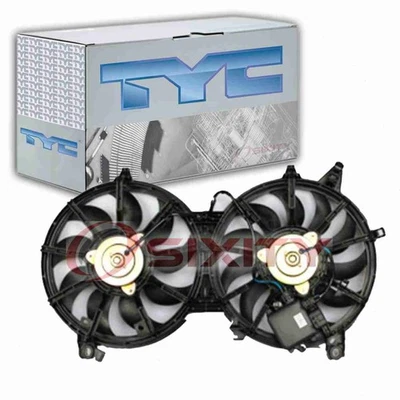 TYC Dual Radiator & Condenser Fan Assembly for 2014-2015 Infiniti Q60 Belts ms - Image 1 of 4