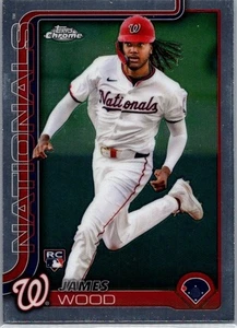 James Wood 2025 Topps Chrome #132 RC Rookie Nationals - Bild 1 von 2