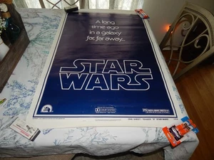 STAR WARS One Sheet Teaser B 27" X 41" Movie Poster Never Folded Dated 1977 - Picture 1 of 12