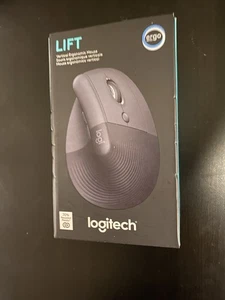 *NEW* Logitech Lift Vertical Ergonomic Wireless Bluetooth Mouse 910-007293 - Picture 1 of 5