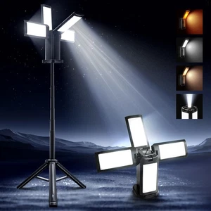 ChlorStar 14000mAh Luci da Lavoro Ricaricabili con Supporto Supporto Luce Campeggio, R... - Foto 1 di 7