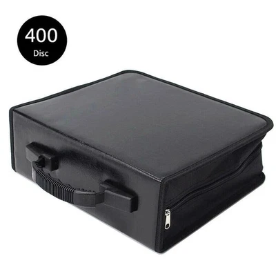 BLACK 400 Disc CD DVD Organizer.Holder Storage Case Bag Wallet Album Media Video - Image 1 of 4