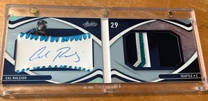 2022 Absolute Rookie Auto Foil Booklet Baseball Materials Cal Raleigh 13/30 RPA - Bild 1 von 16